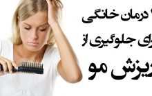 ۲۰ درمان خانگی ریزش مو