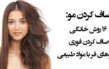 ۱۶ روش خانگی صاف کردن فوری موها